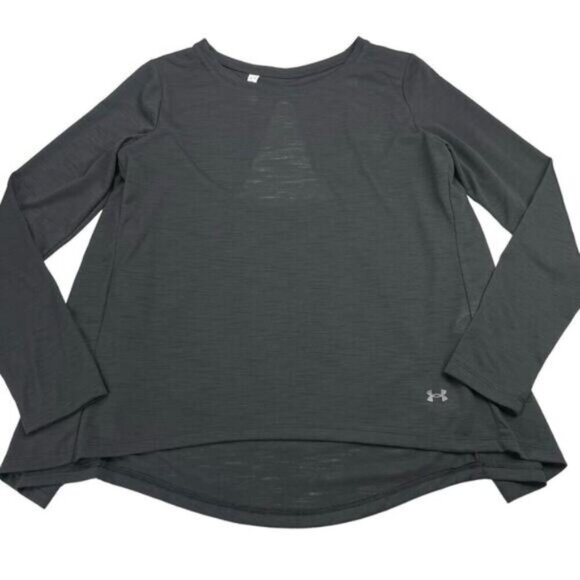 UA Whisperlight Long Sleeve Gray Top Womens Size Small - Picture 5 of 8
